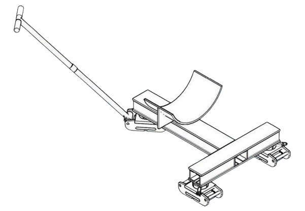 Individual Cradle Roller line drawing